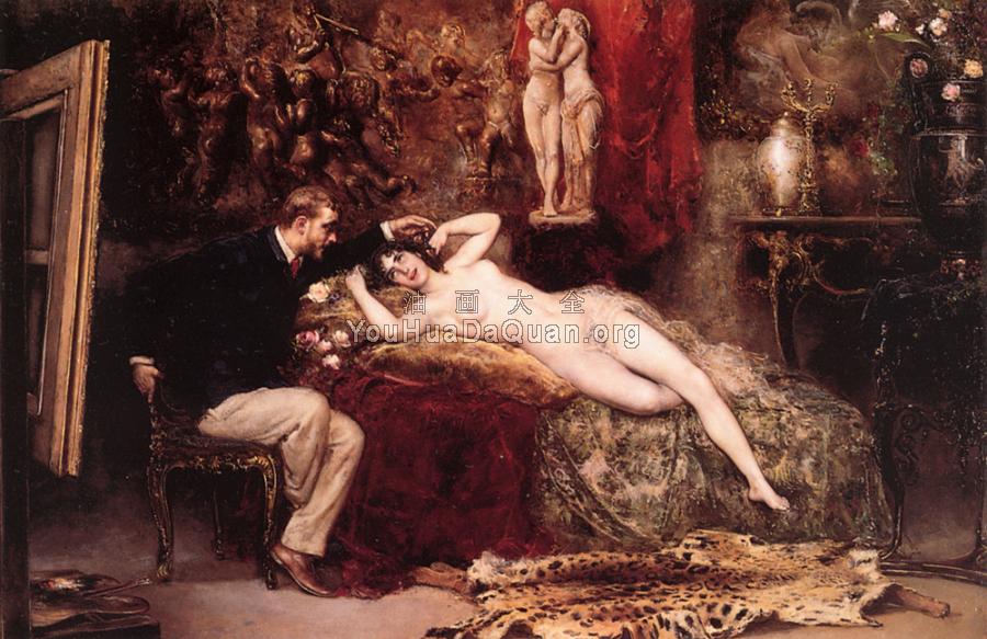 In the Artist's Atelier - 巴勃罗·胡安·萨利纳斯